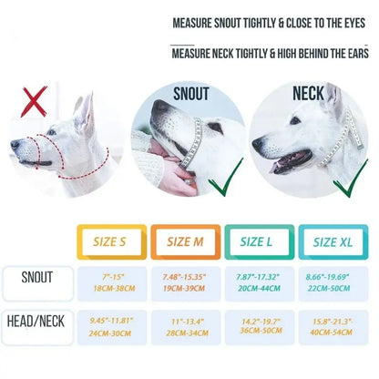 Dog Head Halter Training Collar – No-Pull Muzzle for Dogs S/M/L/XL